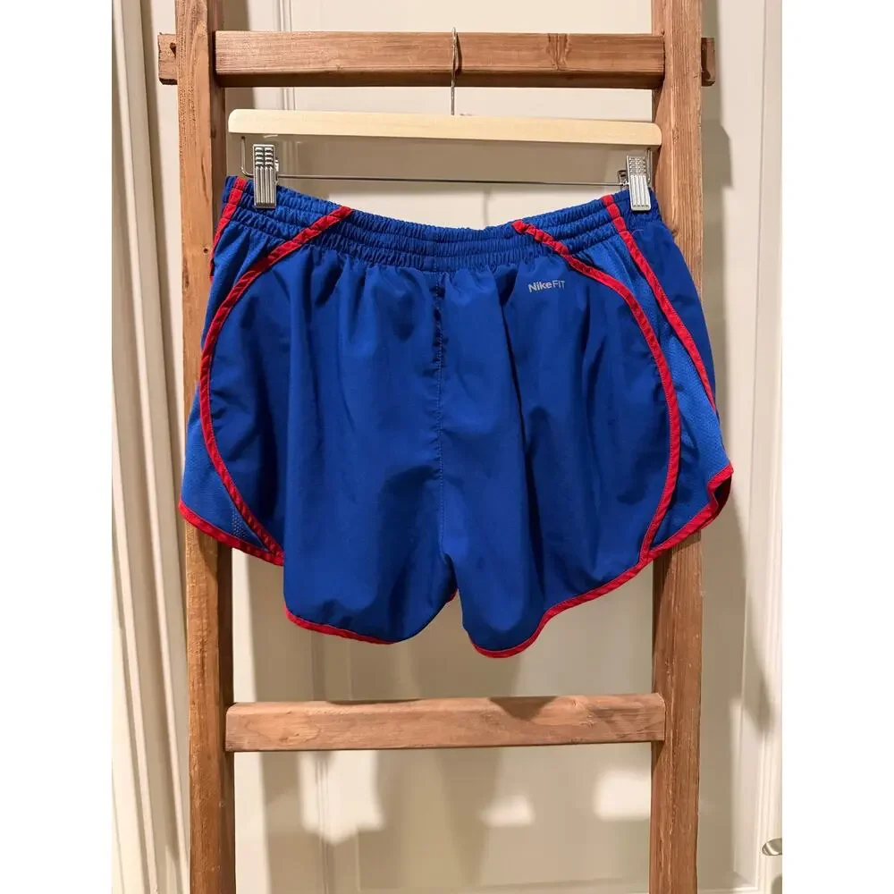 Nike Chicago Cubs Dri-FIT Athletic Shorts Blue Red Trim Size Medium ML - Picture 4 of 6